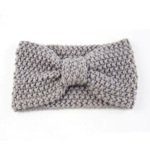Accessories - Available Until 1/12 🛍 Gray Bow Headband